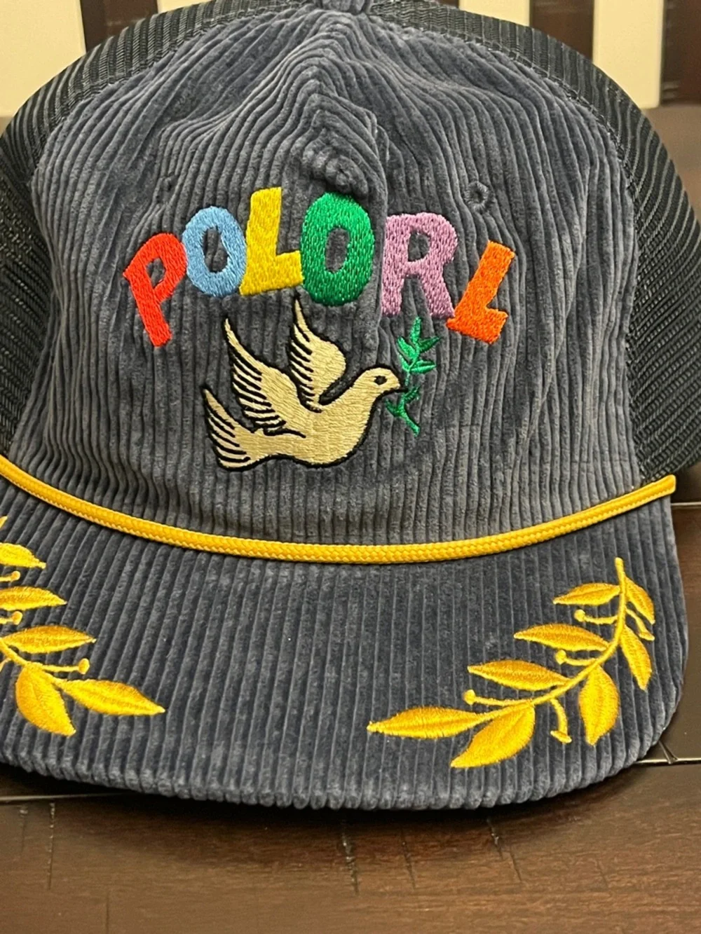 Polo RL Ralph Lauren Peace Love Dove Trucker Hat Cap new One Size